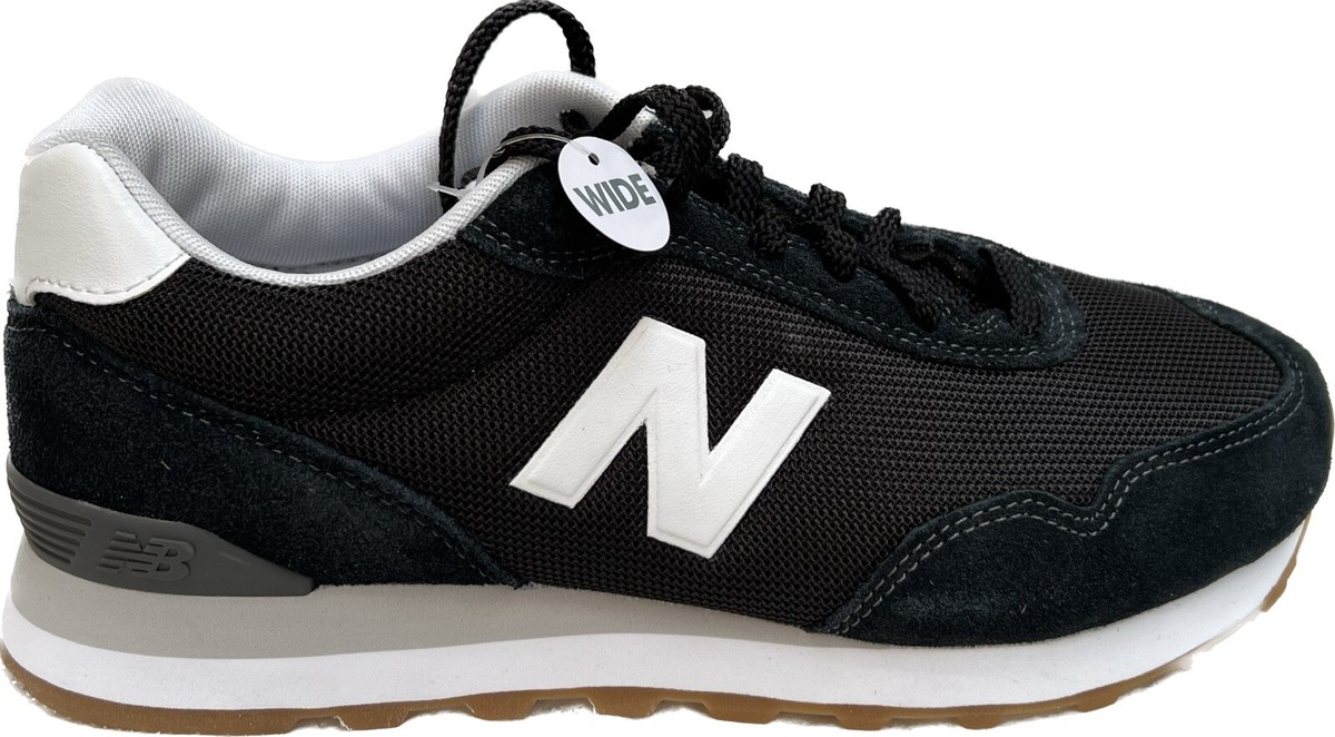 Mens New Balance 515 4E Wide Athletic Shoe / Black White Gum / ML515HL3 /  Sz 8 | eBay