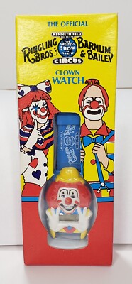 Ringling Bros & Barnum & Bailey Circus Digital LCD Clown Watch New Old Stock