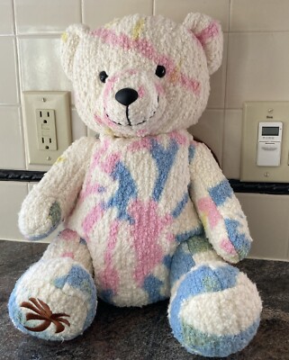 Palm Angels Teddy Bear Backpack Tie Dye Print Cotton Blend NEW Hard To Find NWT