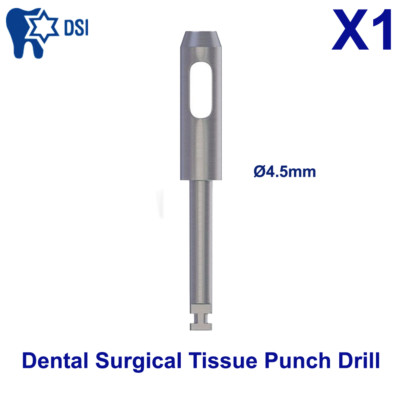 1x Dental Implant Abutment Surgical Tissue Punch Drill Flapless Osteotomy Ø4.5