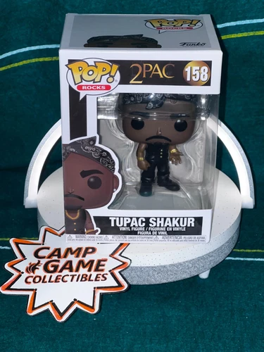 ⭐️Funko Pop! 158 Tupac Shakur, Pop! Rocks (2PAC) / With Protector / BR 9 Mint