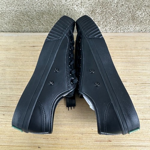 PF Flyers Womens 8.5 Lo Sandlot Shoes Black leather lace low NEW - Picture 7 of 11