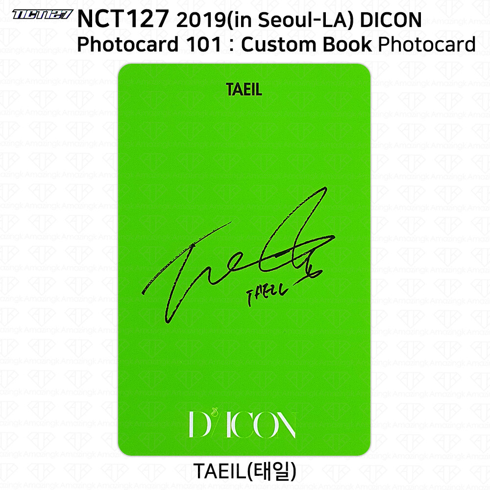 NCT127 since 2019 in Seoul-LA Dicon Photocard 101 : Custom Book