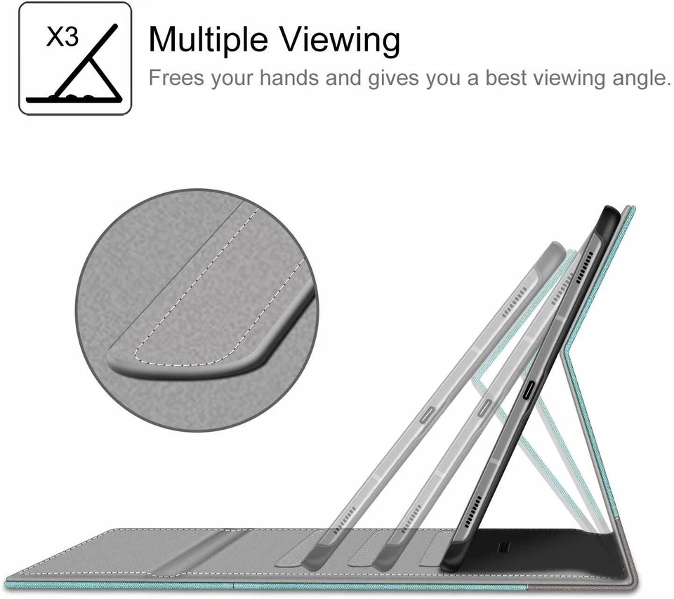 Case for Samsung Galaxy Tab S6 10.5 inch 2019 SM-T860/T865/T867 Portfolio Cover - Image 4 of 4