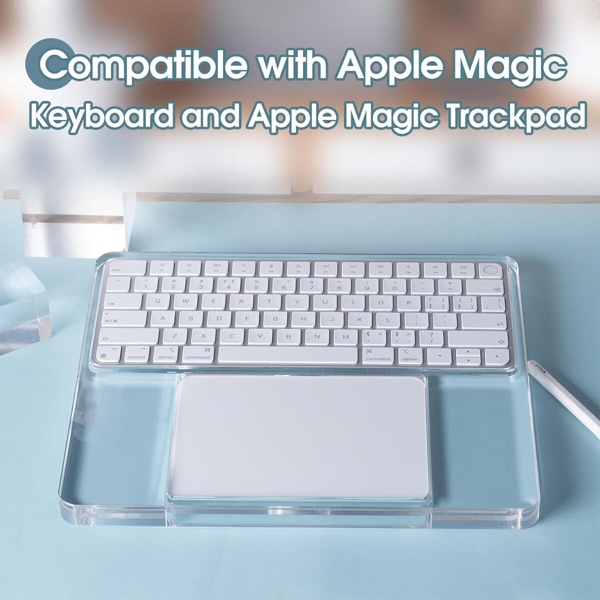 Linkeet Stand Holder for Apple Magic Keyboard and Trackpad Linkeet Stand Holder for Apple Magic Keyboard and Trackpad
