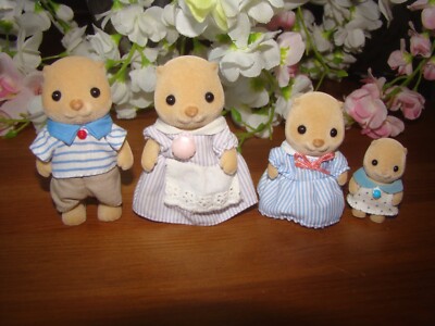 Sylvanian Families Neptun Seeotter Familie Baby selten Calico Critters