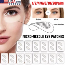 1-20pairs Hyaluronic Acids Microneedle Eye Patch for Wrinkles Fine Lines Removal