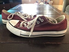 Converse All Star Chuck Taylor Low Top Men 5 Women 7 Maroon