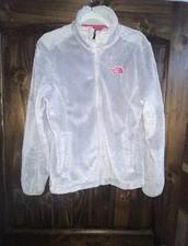 The North Face Womens Jacket Petite S Gray  Osito  Polar Fleece Plush Soft