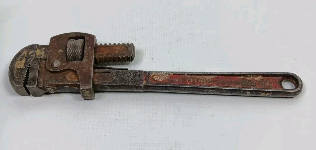 Vtg PENENS CORP TOOLS Chicago USA 4114 Pipe Wrench 14" Good Working Condition