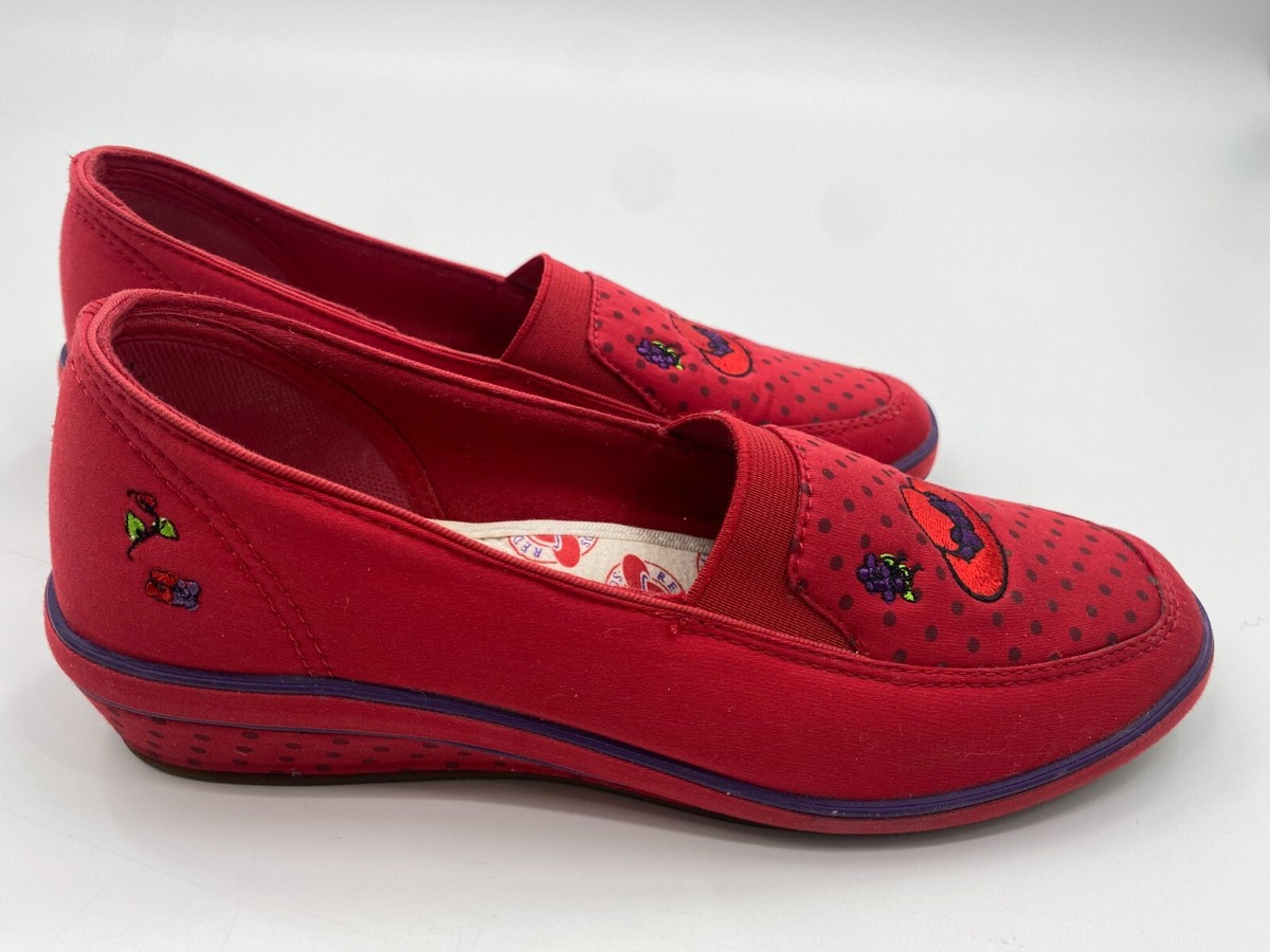 Keds Casual Shoes Women's M Red Grasshoppers Fabric