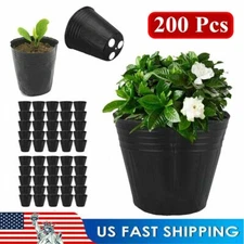 200pcs Plant Flower Pots Outdoor Living Garden Nursery Seedlings Pot Container