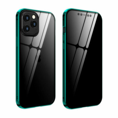 For iPhone 14 13 12 11 Pro XS Max Privacy Screen Glass Case Anti-Spy Full Cover