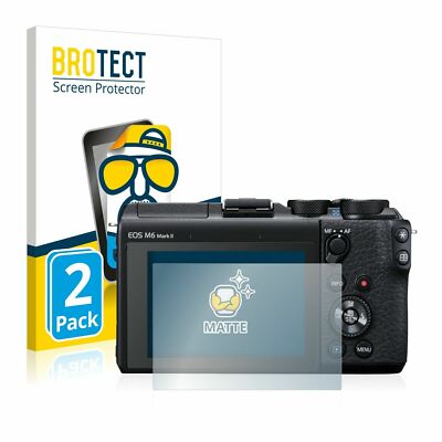 Canon EOS M6 Mark II Mirrorless, 2 x BROTECT  Matte Screen Protector, anti-glare