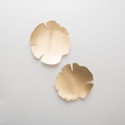 2er Set Leaf Schälchen Gold, Schalen, Gold, Deko, Urban Nature Culture,