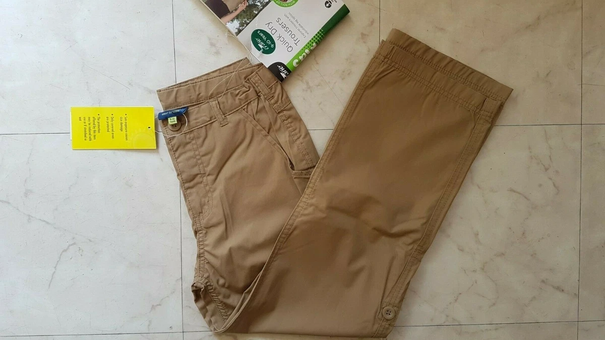 Boy s Cargo Style Roll up Trousers Long Shorts Aldi Sz 9 10 yrs Quick Drying BNW