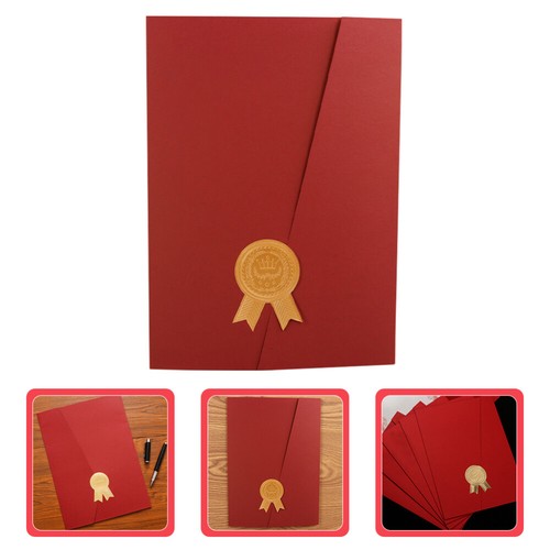 4PCS -Zertifikatabdeckung Dekorative Zertifikathalter Klapptyp Zertifikat - Bild 9 von 12