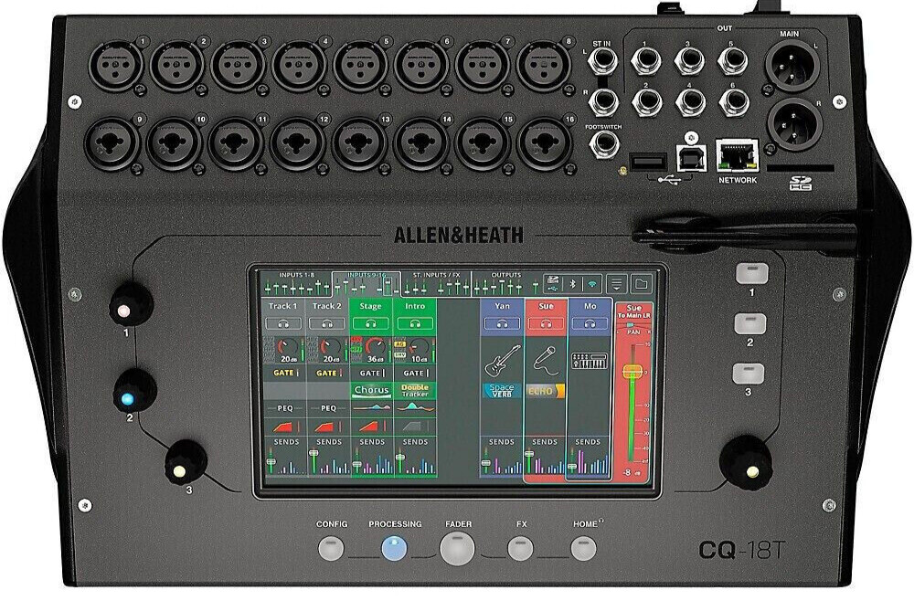 18-канальный ультракомпактный цифровой микшер Allen - Heath CQ-18T с диагональю 188 дюймов MINT 183790₽