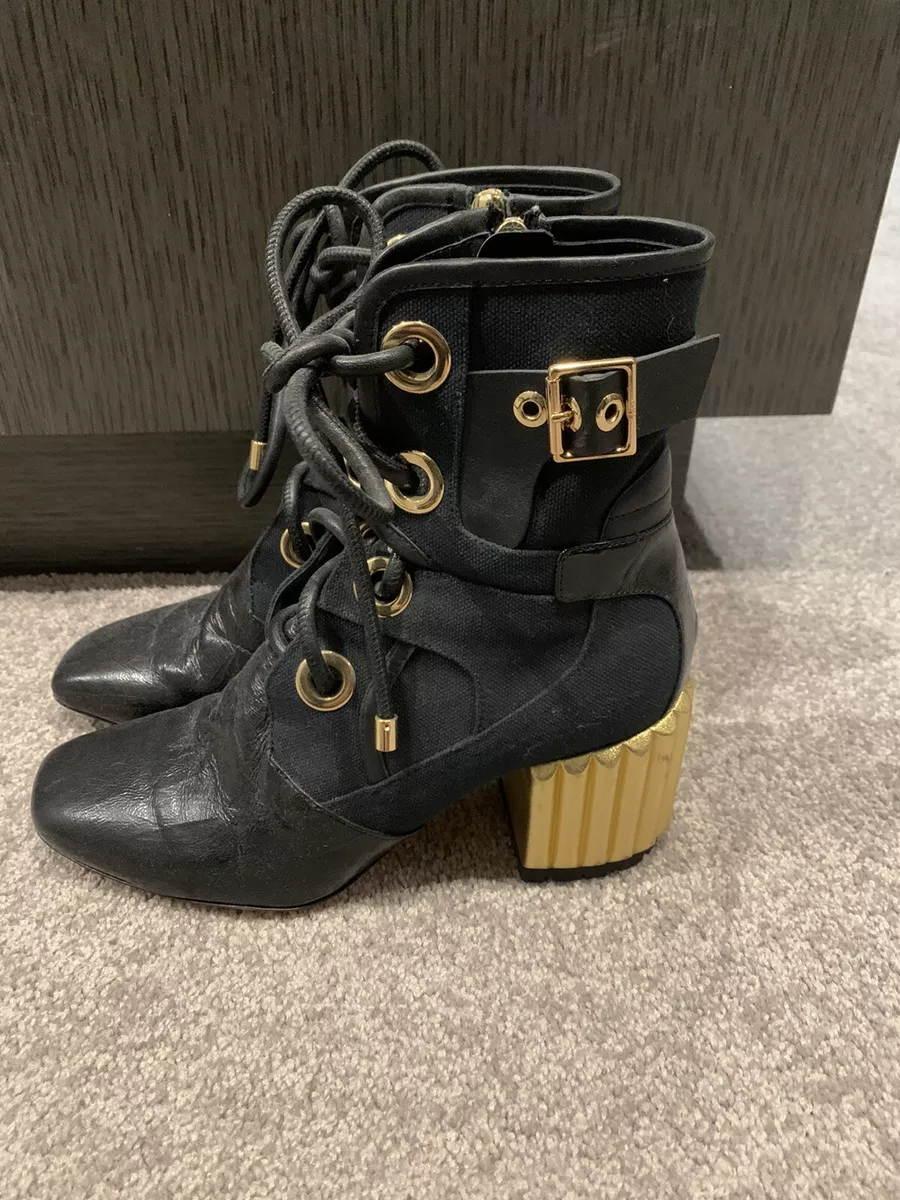 Dior Glorious Boots golden heels Size 36.5