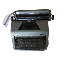 Antique vintage Royal Arrow Gray Portable Typewriter W OG Case thumbnail