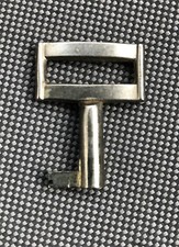 Uhrenschlüssel mit Bart - Metall, innen 5 mm rund, 3,7 cm lang, Aufziehschlüssel