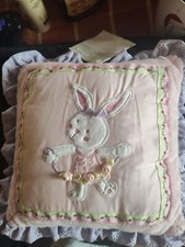 Decorative Nursery Bunny Ballerina Pillow NWT Wamsutta