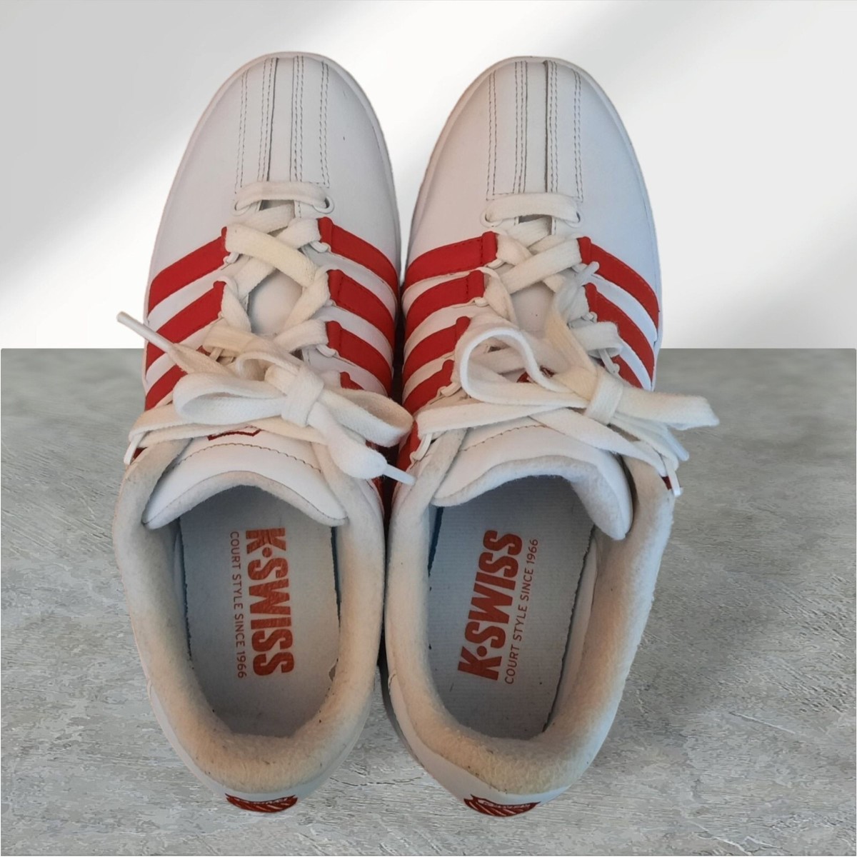K-Swiss Mens Classic Lx In White/red 7.5 Tennis Shoe\'s 03343-11-M K-Swiss Mens Classic Lx In White/red 7.5 Tennis Shoe main image 4