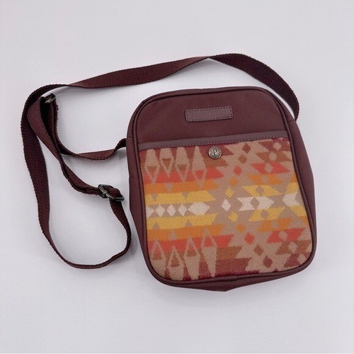 Pendleton Southwestern Pattern Brown Crossbody Satchel Bag Purse eBay