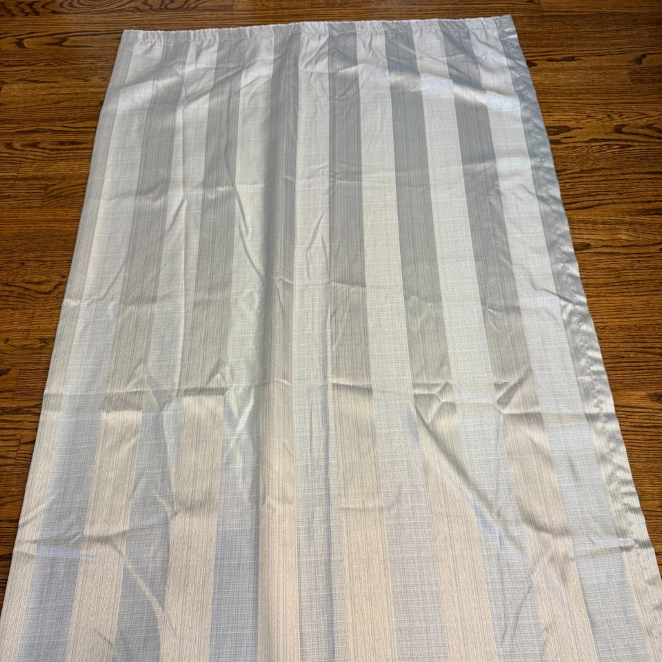 Shower Curtain Fabric Light Blue Stripe Monochromatic JC Penney Home 72" x 70" - Image 2 of 4