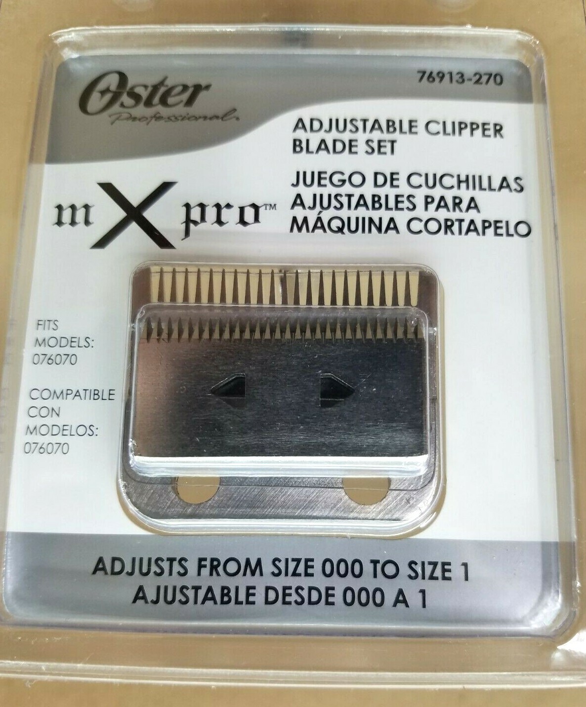 Oster Professional Mx Pro Adjustable Clipper Blade Set Size 0001 NEW