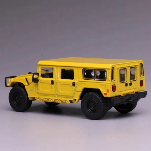 Modelo 596 escala 1/64 Hummer H1 amarillo diecast coche modelo juguete regalo nuevo en caja - Imagen 3 de 5