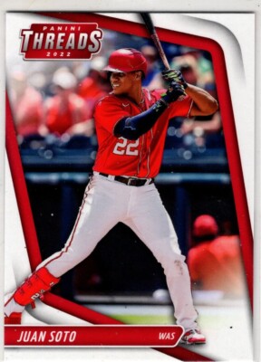 2022 Panini Chronicles Threads Baseball Juan Soto No. 20 Washington Nationals