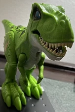 Robo Alive Attacking T-Rex Robotic Pet Figure (Bright Green)