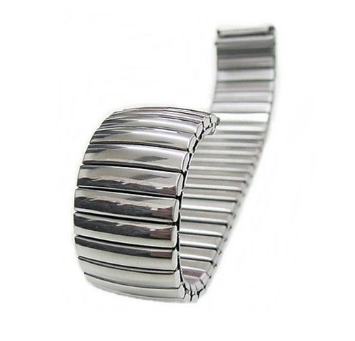 Uhrenarmband Metall Flexband 18mm Zugband Uhren-Ersatzband | eBay