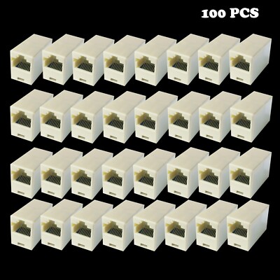 InstallerCCTV RJ45 Coupler for Cat7 Cat6 Cat5e Ethernet Cable Inline Coupler LOT