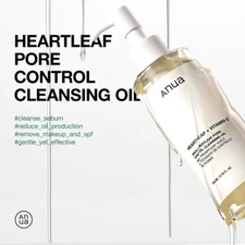 Heartleaf Pore Control Cleansing Oil, Oil Cleanser for Face, Makeup Blackhead...