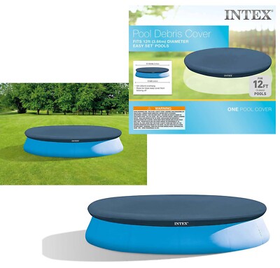 Intex Poolabdeckplane Ø 366 cm - Easy Set Pool Cover Poolabdeckung Poolplane