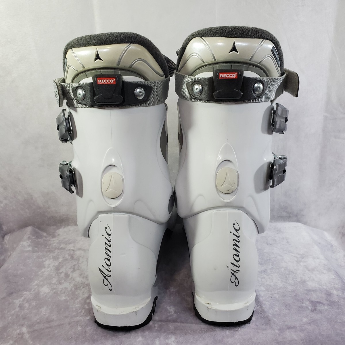 ATOMIC 50 Flexible WOMEN'S SKI BOOTS White & Gray MONDO Size