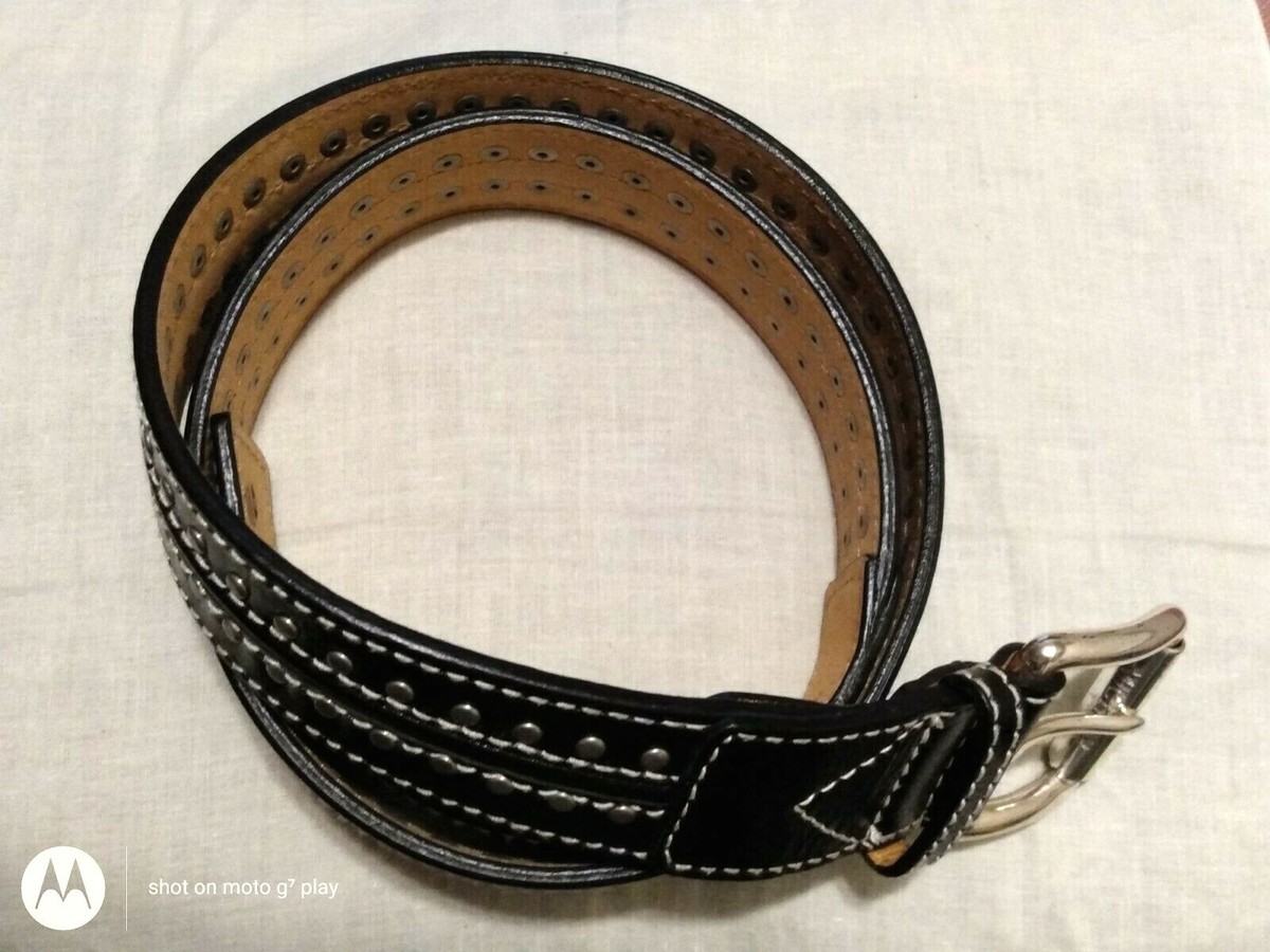 Michael Kors Astor Studded Black Leather Belt 553440 women  display picture 2