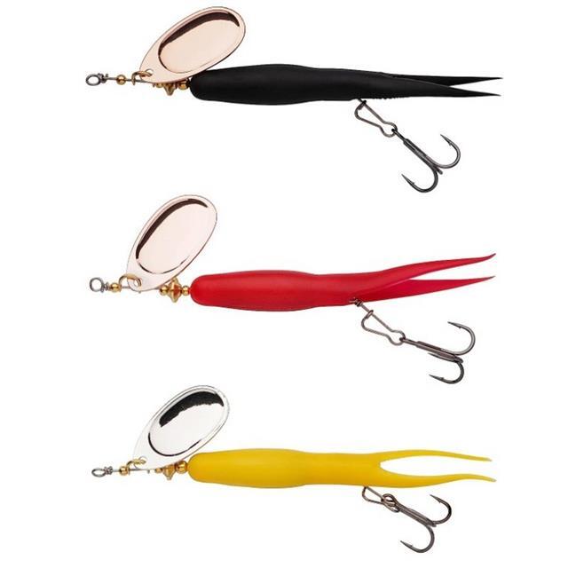 Abu Garcia 3 Pack Salmon Seeker 2.0 Rubber Coated Spinner Blade Fishing Lure 24G