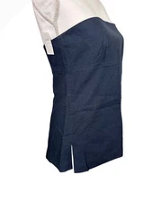 J. Crew Womens Navy Strapless Top NWT Sample Piece Size 4 Cotton Blend