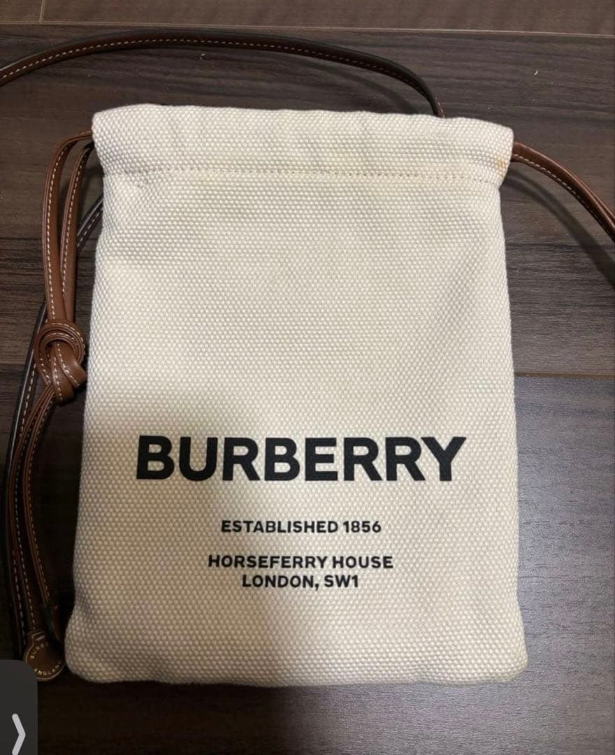 Burberry Mini Drawstring Shoulder Bag Canvas Leat… - image 7