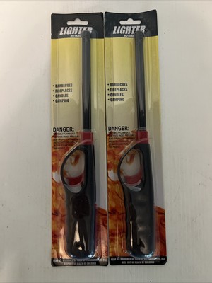 2 BBQ Grill Multi-Purpose Long Stem Lighters Fire Place Candles Lighter
