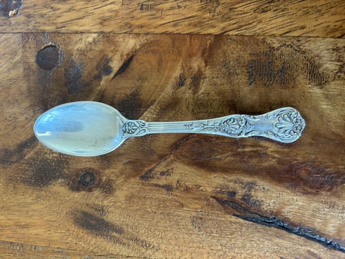 Sterling Silver .925 Gorham KING GEORGE Antique Demitasse Spoon -  4.25"