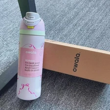 Owala 32oz Water Bottle Tied And True Pink Bows Limited Edition FreeSip