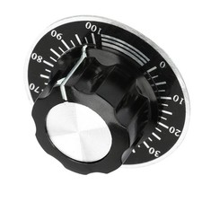Potentiometer Knobs, 5 Pieces Caps with Digital Dial Scale Plate for DIY Proj...