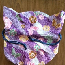 Japanese pattern drawstring bag