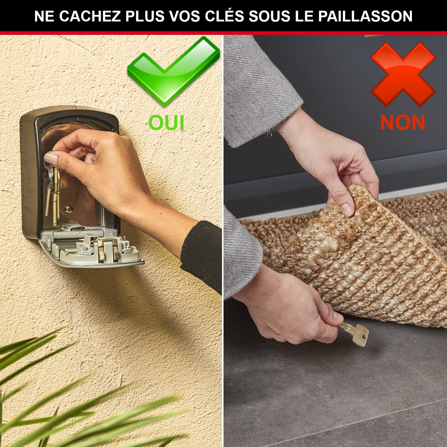 Boite à clés sécurisée Master Lock 5403EURD grand format acier
