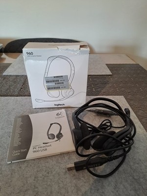 Logitech PC Headset 960 USB, Schwarz
