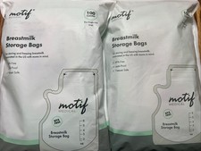 Motif Medical Breast Milk Storage Bags 8oz Single Use Bag 100 Qty BPA Free 2Bags